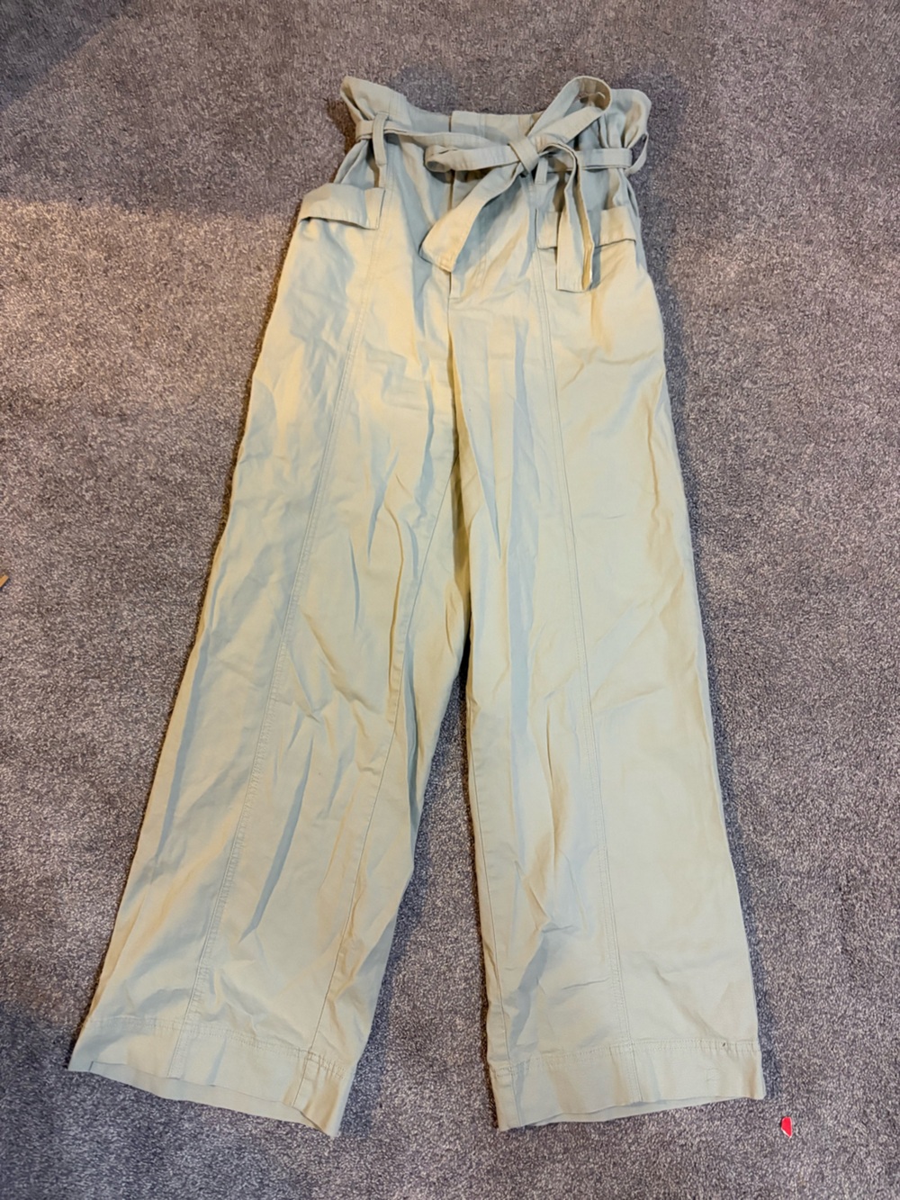 a new day Pale Green Paperbag Waist Pants- 8